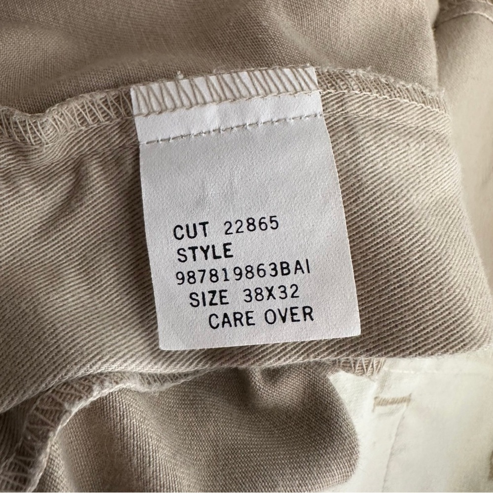 Polo Ralph Lauren Men’s Classic Fit Pleated Chino Pants Khaki Beige 38x32 - Picture 10 of 11